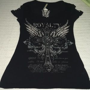 Black royalty shirt